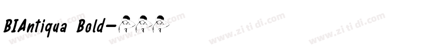 BIAntiqua Bold字体转换